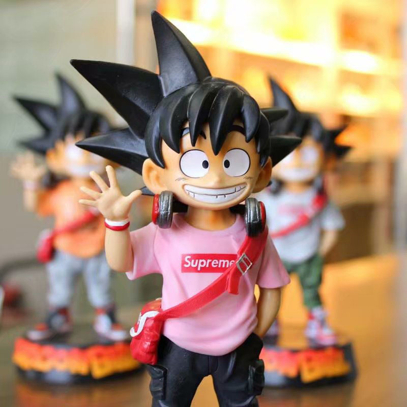 七龙珠 潮牌悟空 卡卡罗特 潮流潮服 街头笑脸 站姿 手办模型摆件