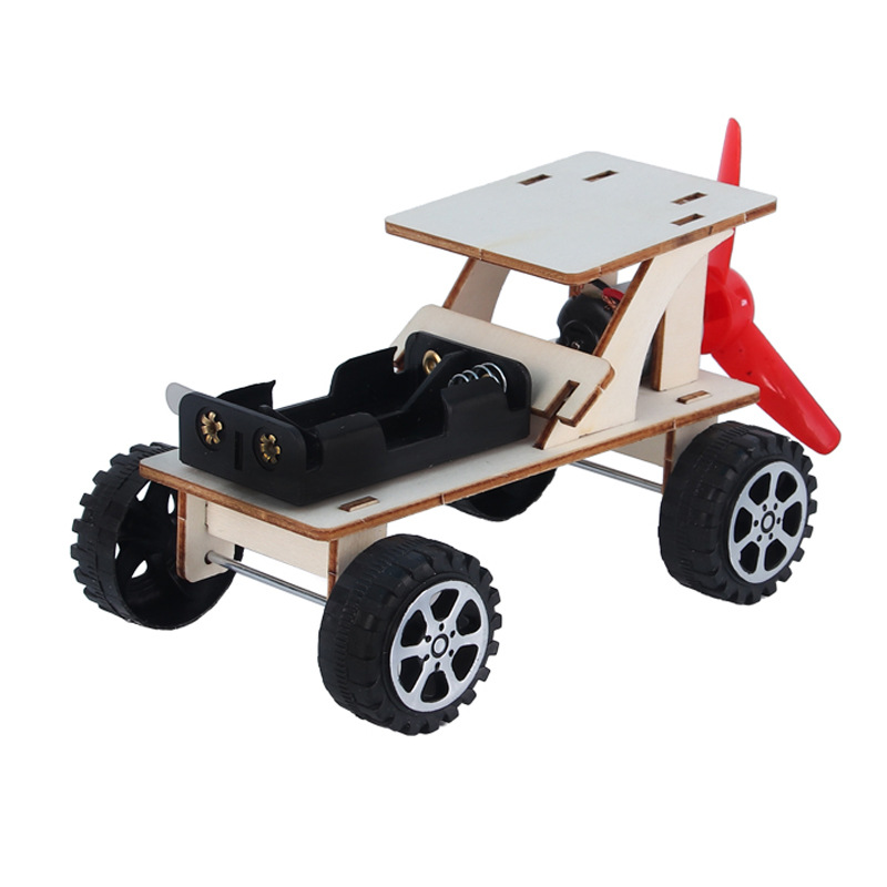 创意电动风力车科技小制作小学生科学科教玩具物理实验steam批发