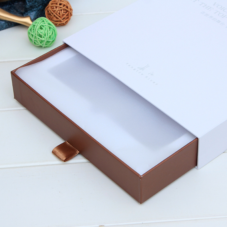 时尚白色抽拉盒厂家 简约抽屉礼盒 抽式包装硬纸盒 定制抽屉盒