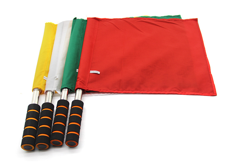 红白指挥旗裁判旗信号旗帜发令用旗边裁旗帜巡边旗交通警示旗批发