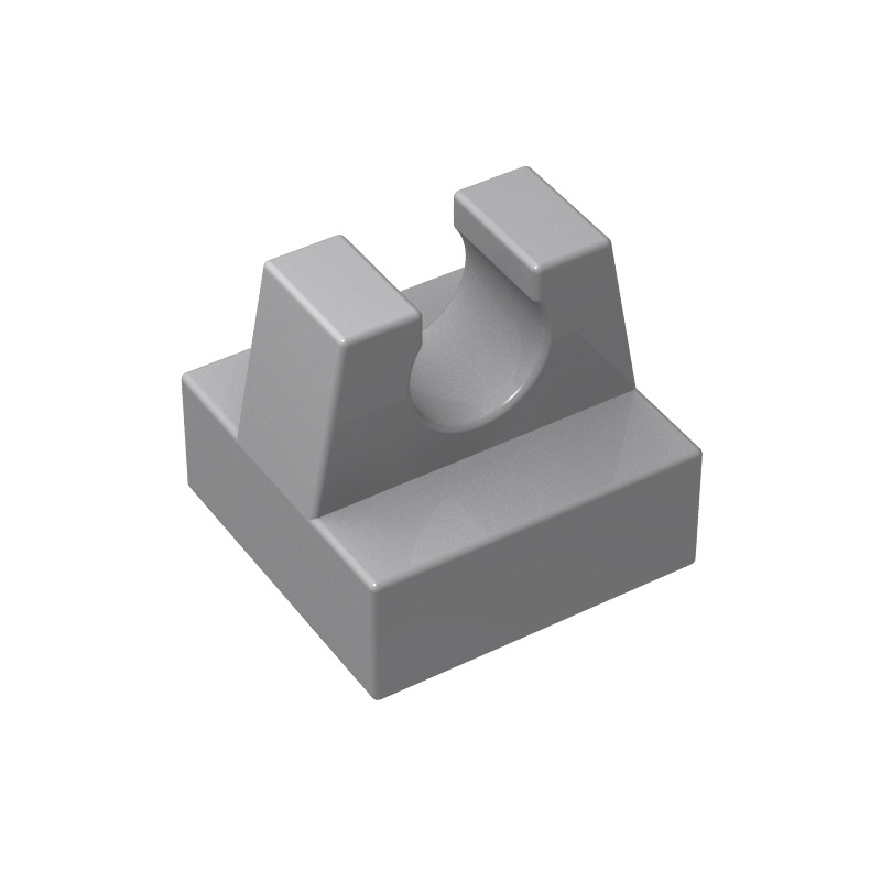 小颗粒积木零件散件 兼容2555 1x1顶部带夹口板 0.1kg