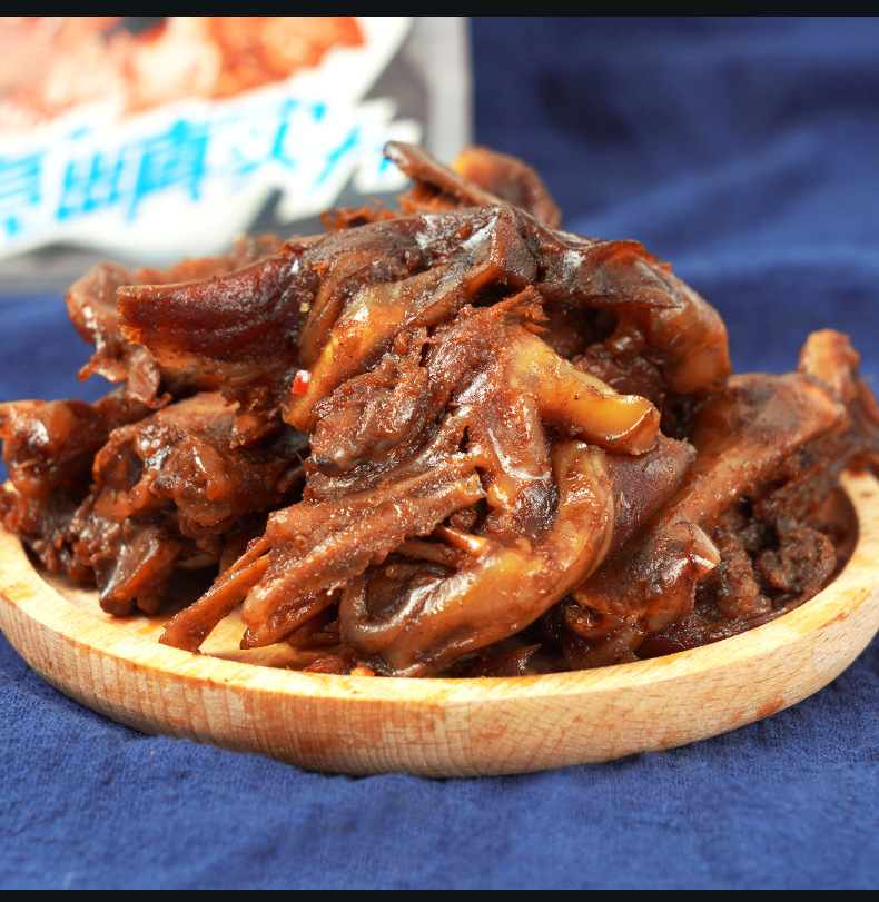 【包邮】口留乡手撕鸭排288g*20包/箱网红口袋包装鸭肉零食批发
