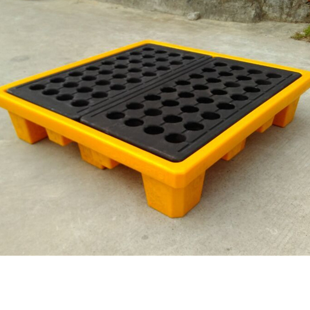 周转化工油液盛漏托盘 防泄漏液体托板 油桶运输二次容渗漏胶托盘