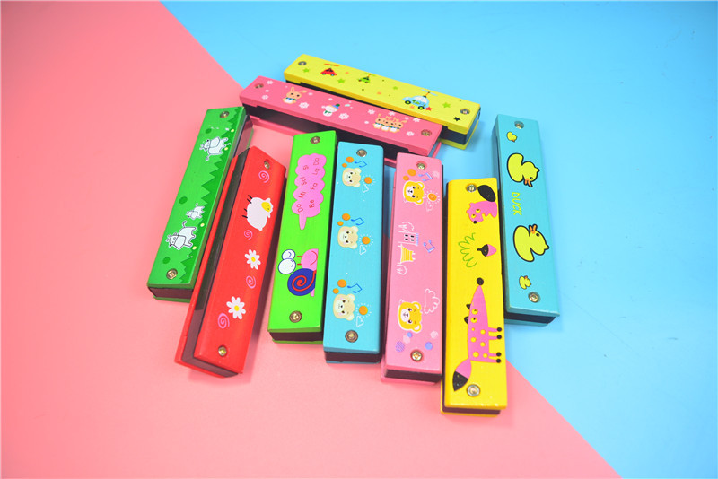 木制口琴玩具木质口琴儿童16口双排儿童启蒙乐器学生教学用