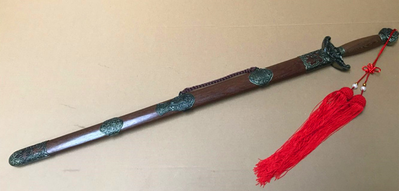 正品龙泉侠客堂宝剑花梨木乾隆佩剑一体晨练健身送礼收藏未开刃