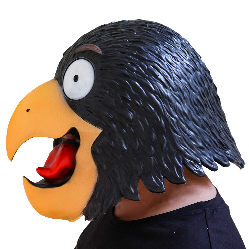 里约大冒险老鹰面具 动物面具逼真鸟头套面具酒吧派对舞会cos模特