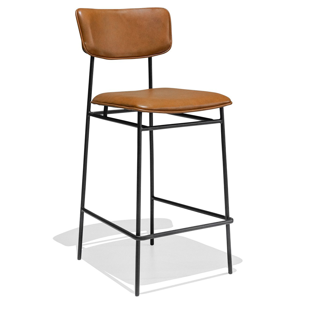 北欧工艺风简约铁椅餐厅吧椅靠背椅酒吧咖啡厅