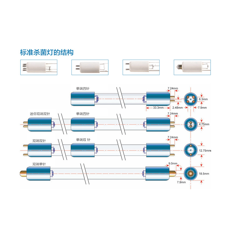 进口美国lightsources紫外线灯gph843t5vhuv光电油烟净化烟罩