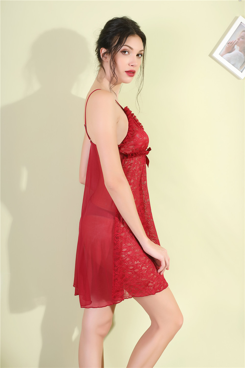 唯美拼接式情趣内衣欧美外贸蕾丝诱惑性感内衣女透视情趣睡衣8796