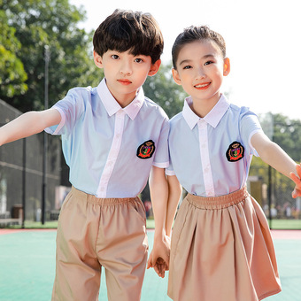幼儿园园服套装夏装班服粉色男女六一表演服合唱服大班毕业服校服