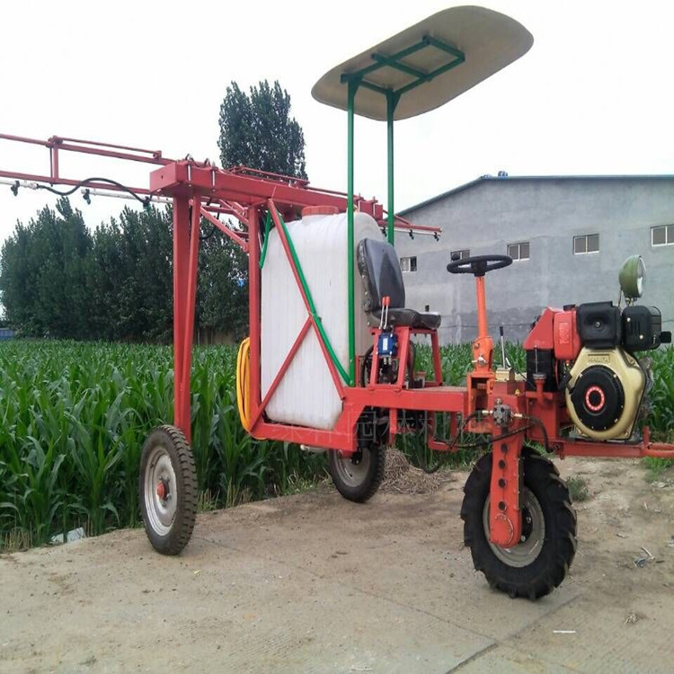 玉米打药车三轮自走高架式打药机汽油打药机价格