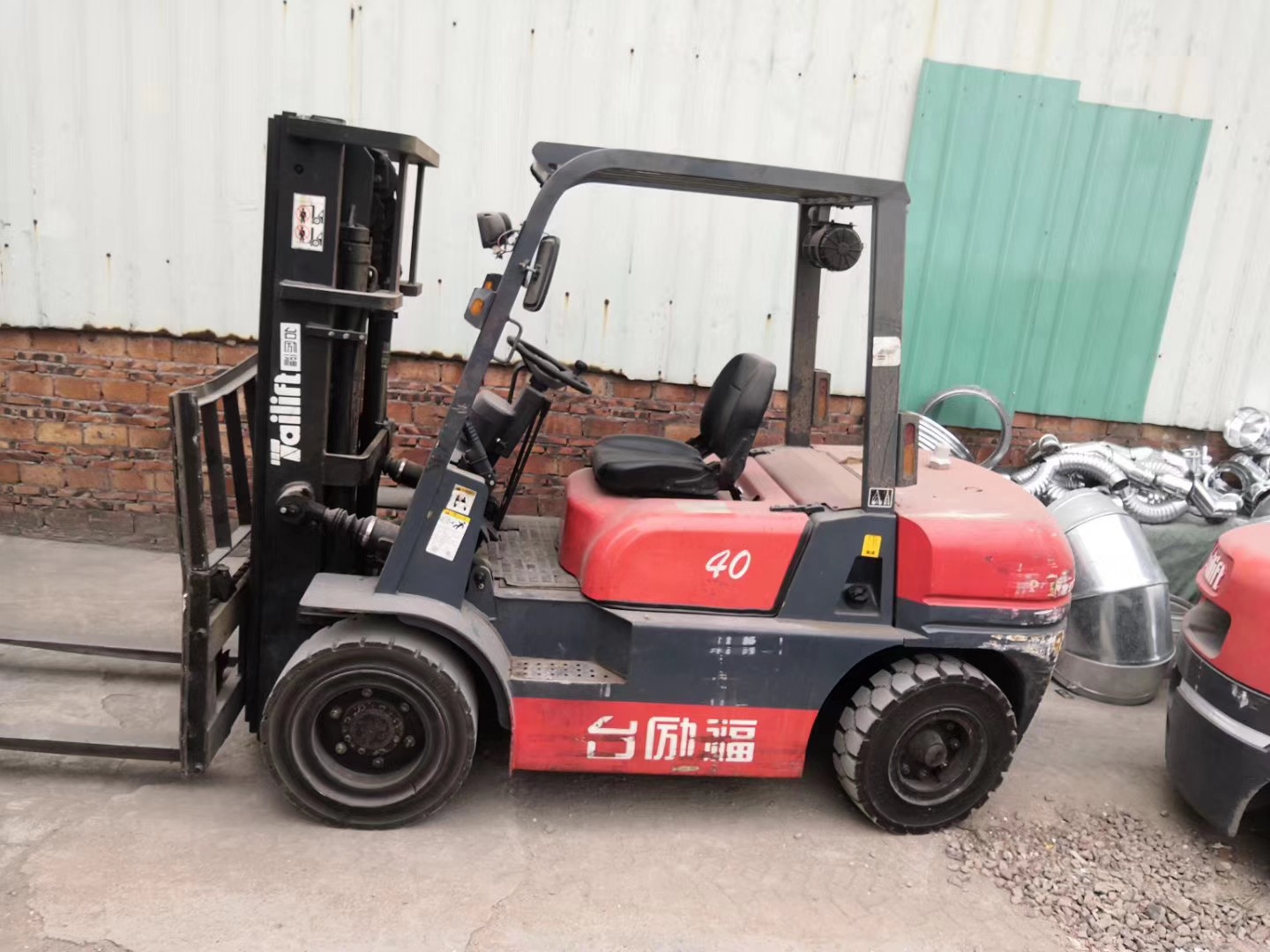 特惠转售二手丰田台励福柴油叉车3.5吨升6米,宽视野门架