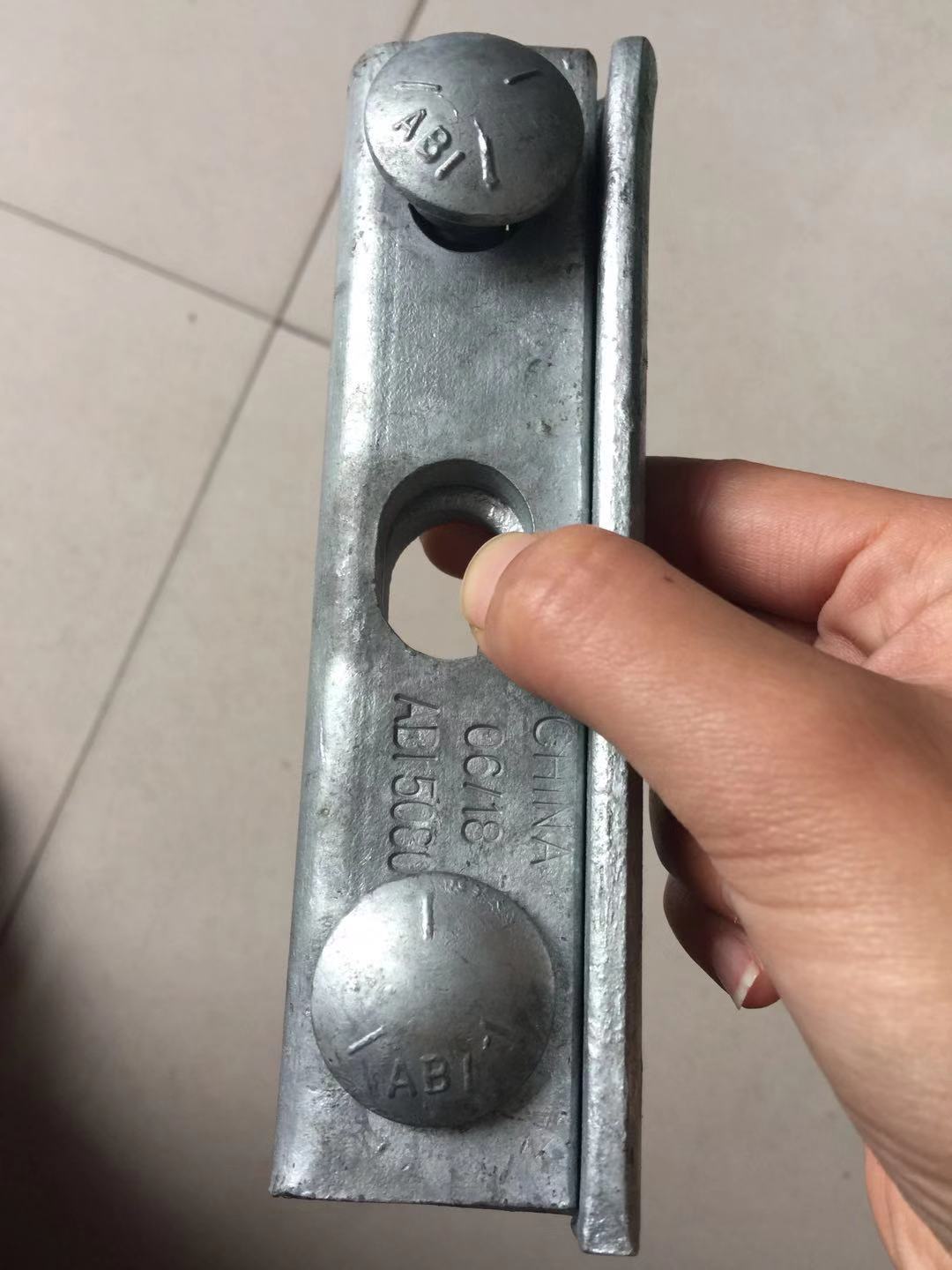 拉线地锚杆电缆附件夹线板线夹板双槽夹板