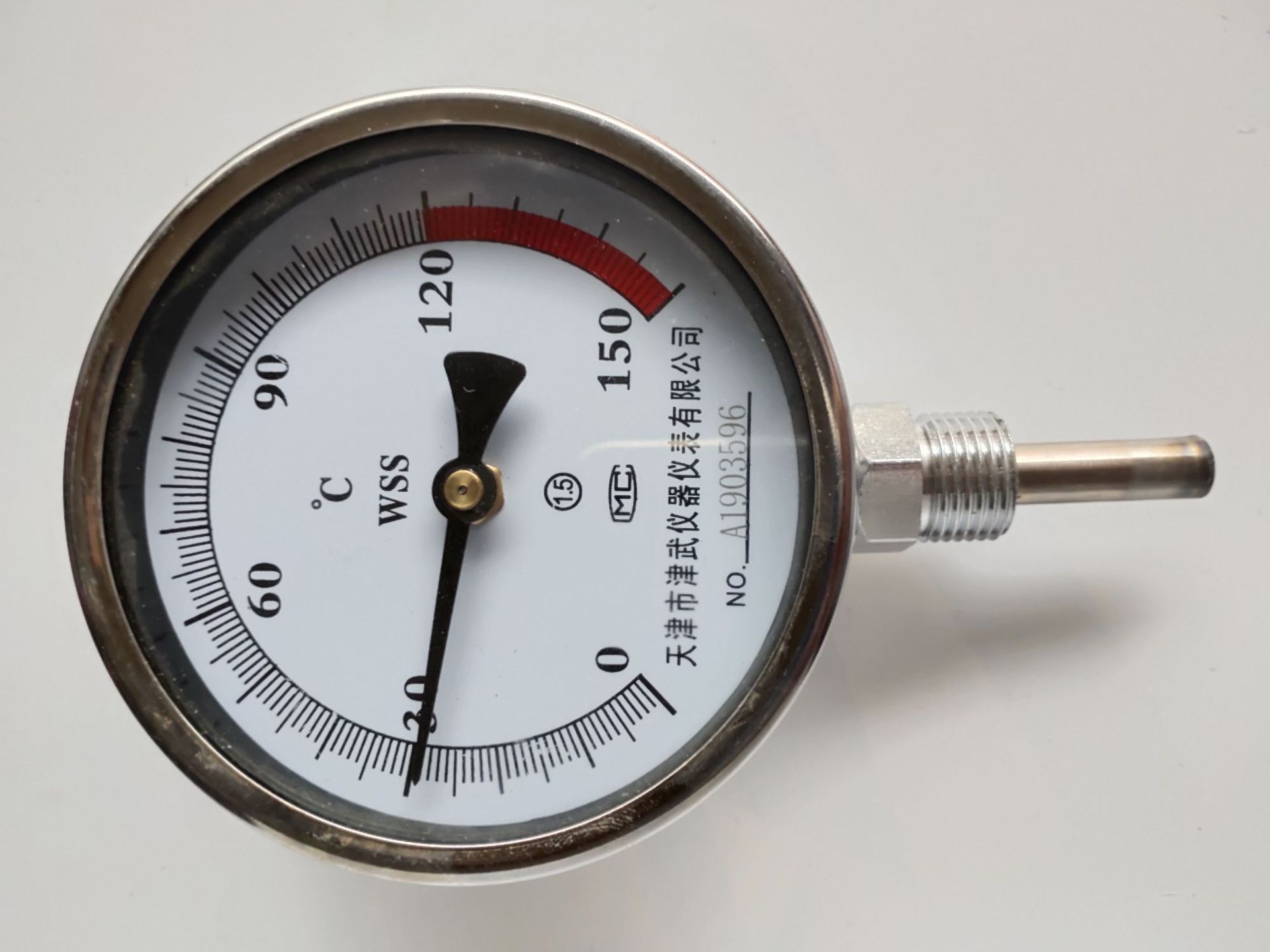 厂价直供指针温度表wss411双金属温度计锅炉管道工业温度计