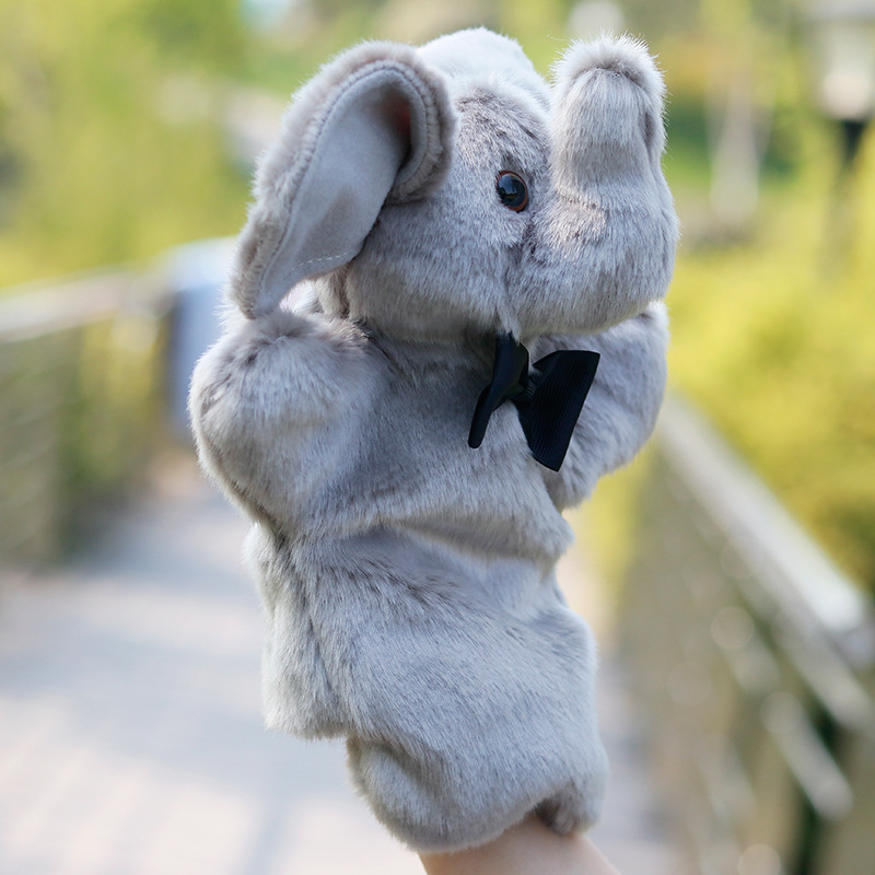 新款领结小兔手偶玩偶教玩具手套儿童早教讲故事亲子安抚毛绒公仔