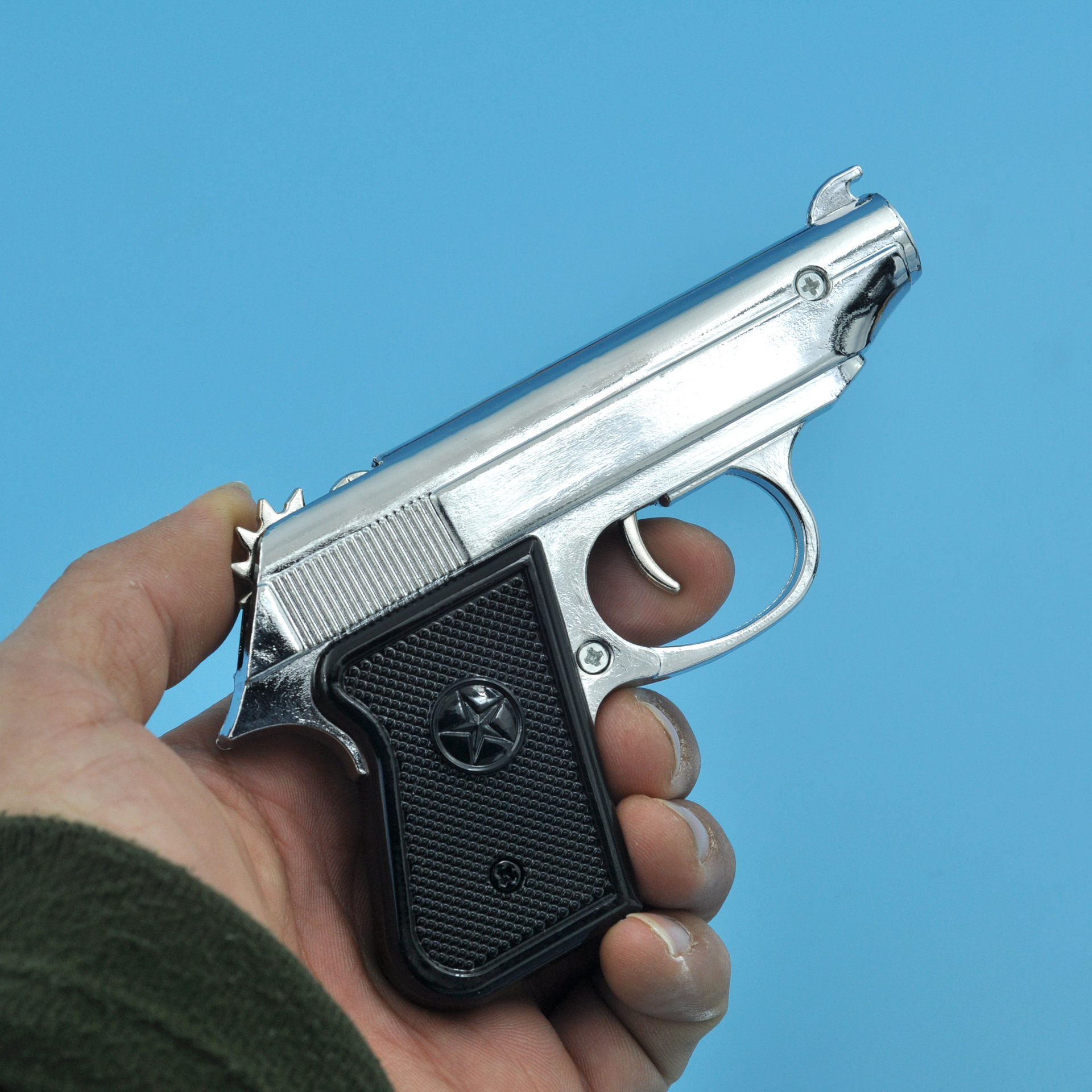 皮筋玩具枪动漫游戏电影小手枪全金属连发打皮筋儿童玩具珍藏枪械