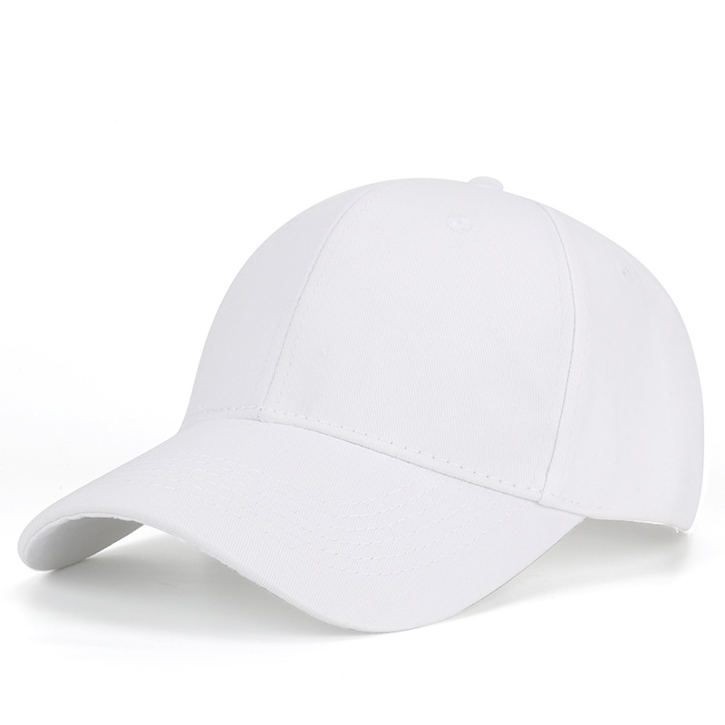 Solid Color Advertising Cap Printing Hat Peaked Cap Outdoor Baseball Cap Logo Processing Embroidery Light Board Sun Protection Sun Hat