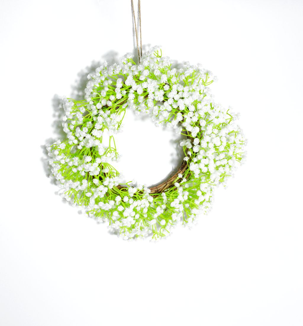 厂家直销仿真花门饰门环壁饰墙饰家居装饰满天星花环批发挂饰