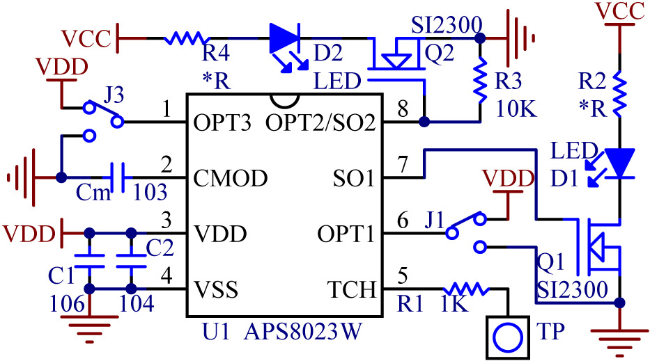 sgl8023w,调光触控触摸芯片ic,aps8023w