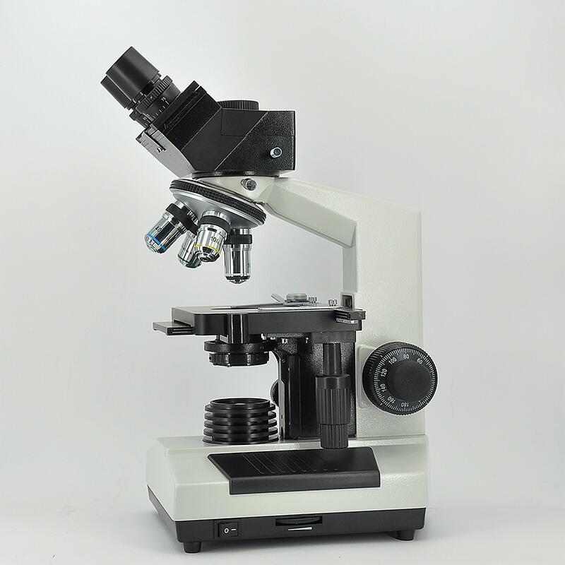 yjsx211-ccd生物显微镜 摄像三目头四孔转换器na 1.25阿贝聚光镜