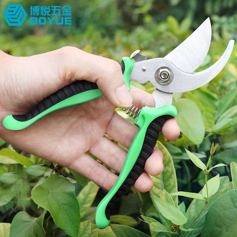 园林工具花艺枝叶园艺嫁接摘果修枝剪刀五金防锈省力回弹跨境爆款