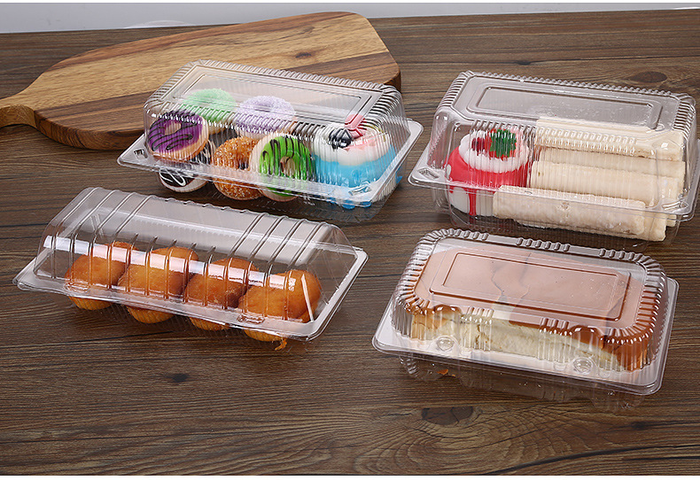 透明烘焙塑料盒糕点盒一次性西点盒面包蛋糕甜点打包盒吸塑糕点盒