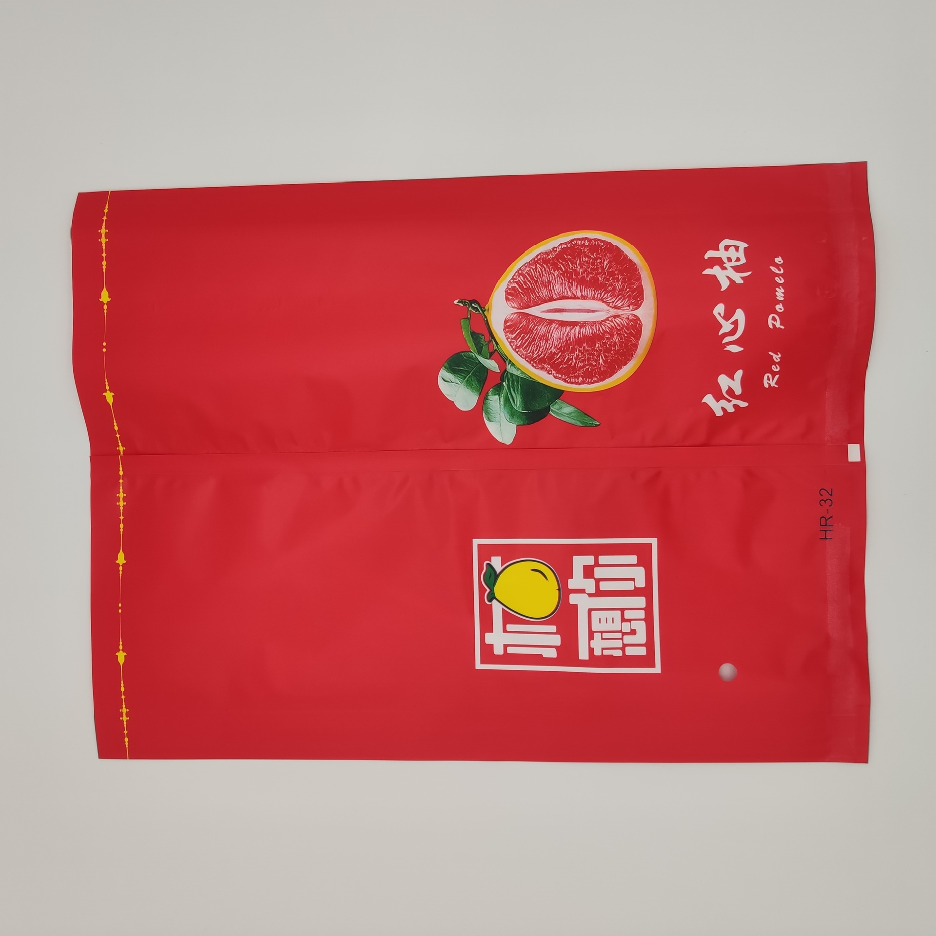 磨砂珠光塑料红肉红心蜜柚柚子水果包袋子外包装内包装袋水果袋子