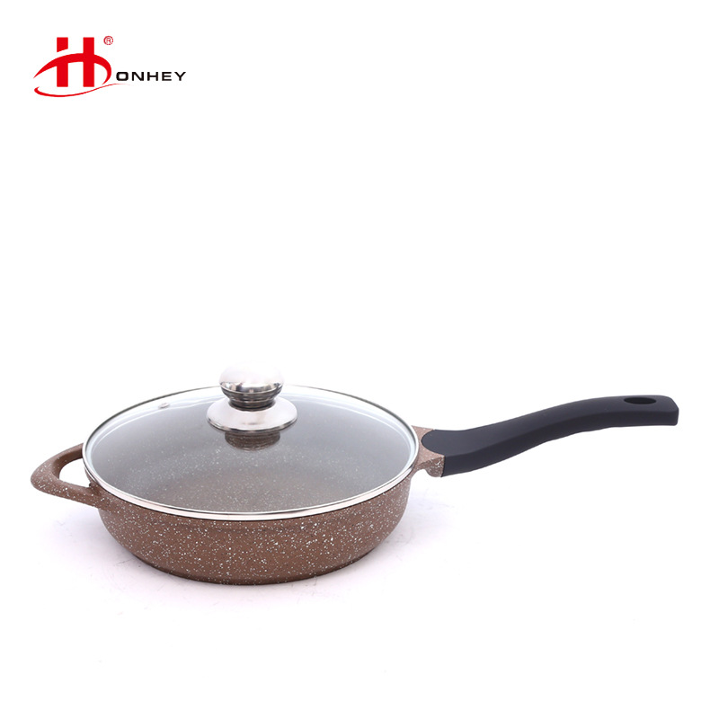 Household Medical Stone Flat Frying Pan Steak Thickened Omelette Non-Stick Pan Small Gas Stove Induction Cooker Universal