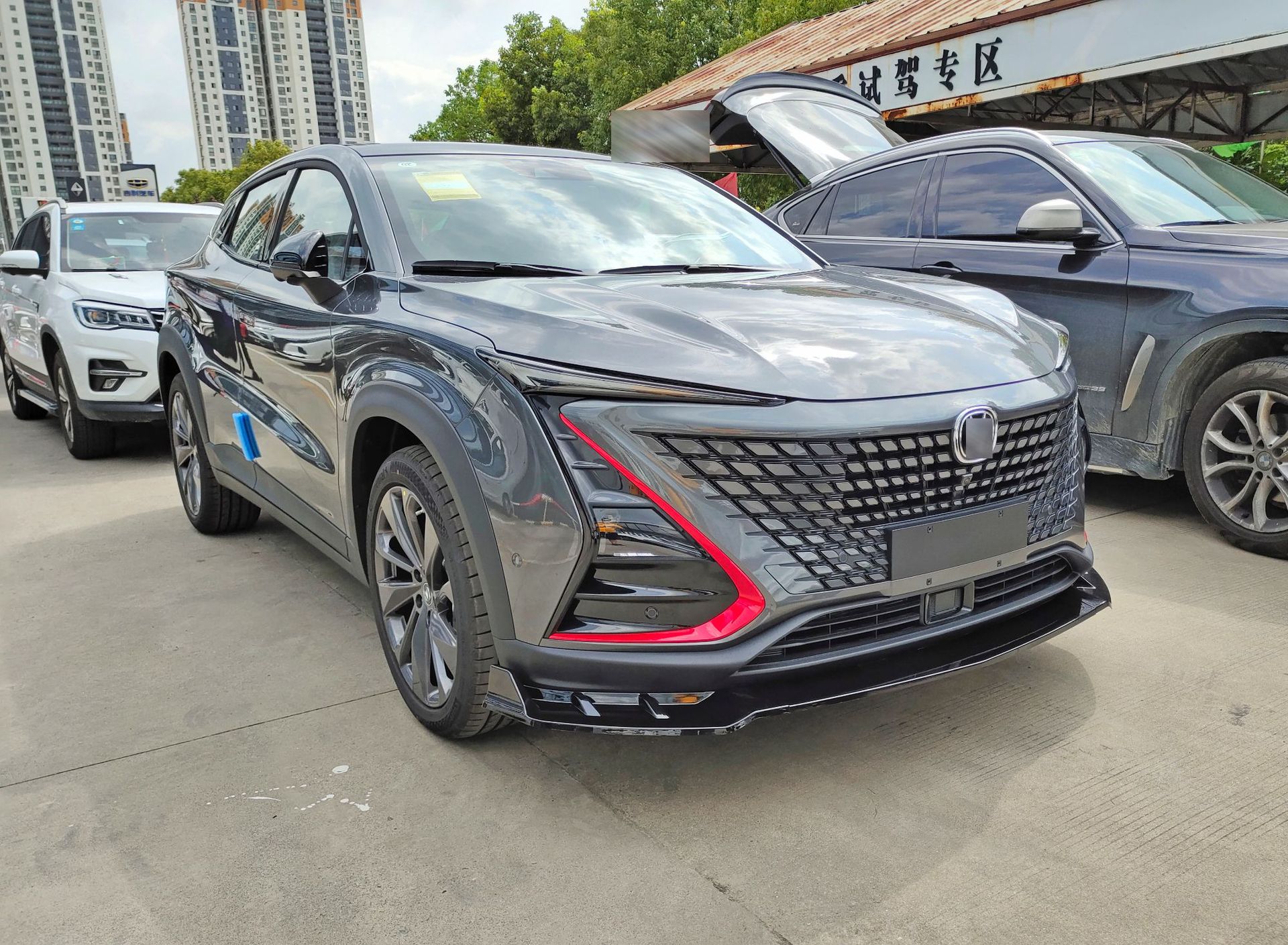 适用于20-22款长安uni-t改装前铲獠牙款改装前唇小包围保险杠包角