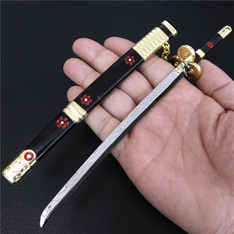 动漫周边 海贼王秋水刀鞘兵器模型钥匙链挂件合金武器22cm