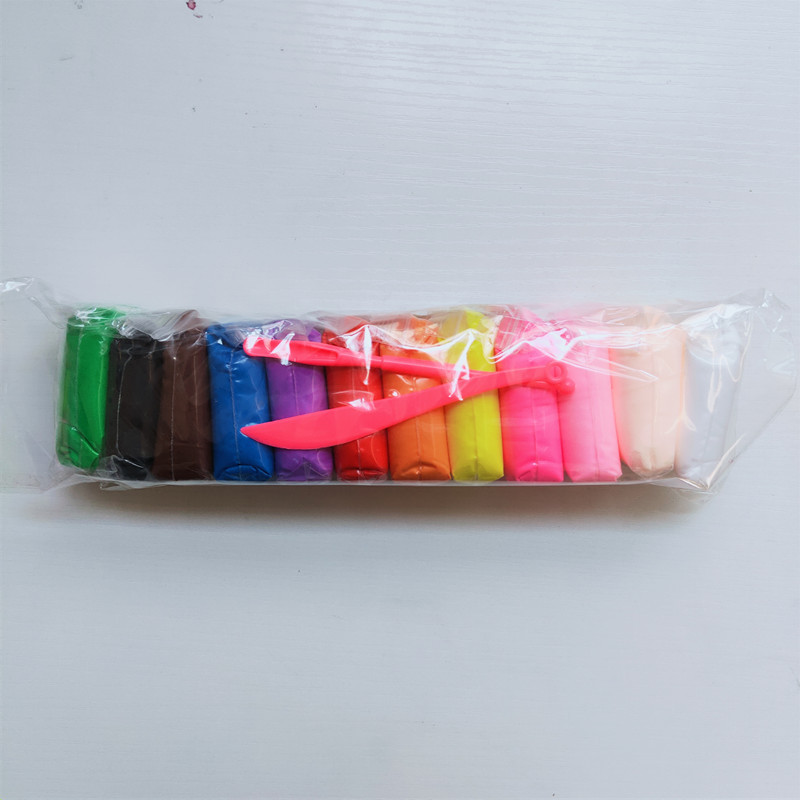 Ultra-Light Clay Factory Wholesale 12 Colors 24 Colors 36 Colors Set Space Mud Plasticine Snowflake Mud Children Colored Mud