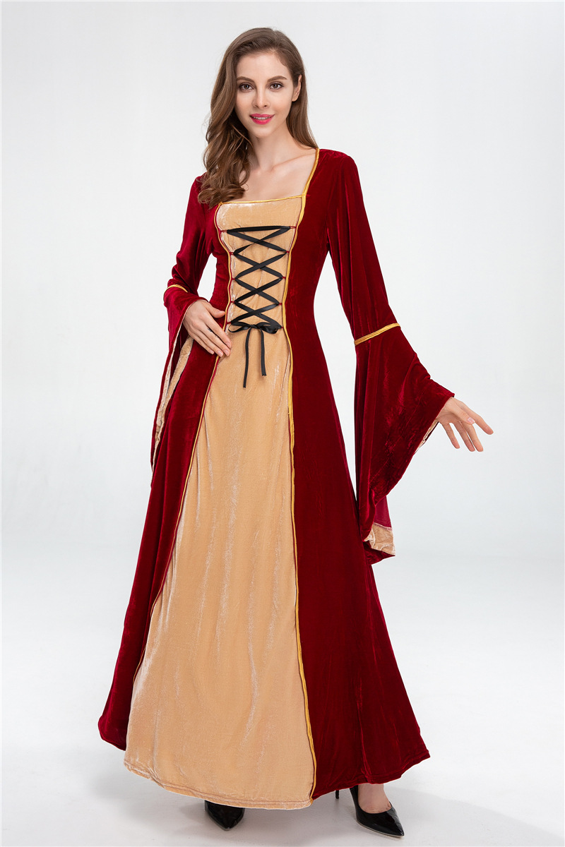 欧美欧洲复古宫廷服装贵族女王装万圣节化妆舞会公主演出服批发