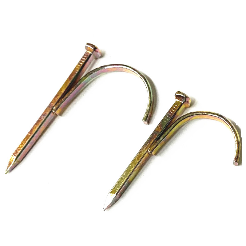 水管钩钉高强度加硬管钉入墙勾丁钩钉卡6分勾钉钢钉水泥管码钉4