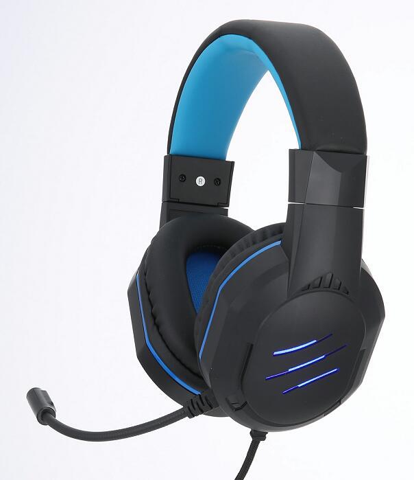 发光欧凡x27头戴式电竞游戏耳机 电脑语音耳麦 重低音有线麦克风