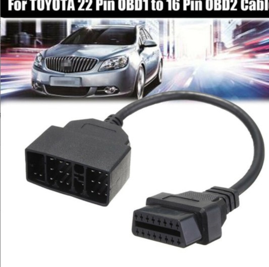 22 Pin OBD1 转16 Pin OBD2 适合丰田诊断扫描仪适用于TOYOTA