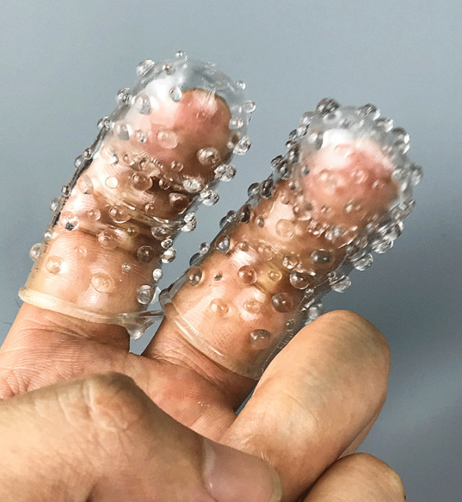 双手指套扣扣套颗粒带刺水晶狼牙套情趣用品 成人夫妻 调情性玩具