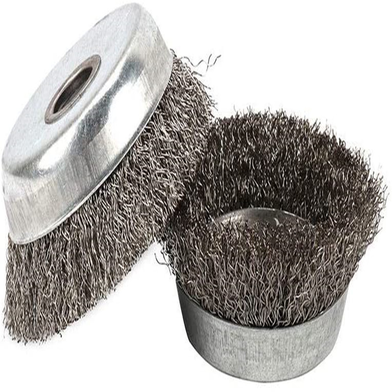 钢丝刷打磨除锈打磨轮角磨机碗型钢丝轮钢丝球轮圆形碗状电动刷头