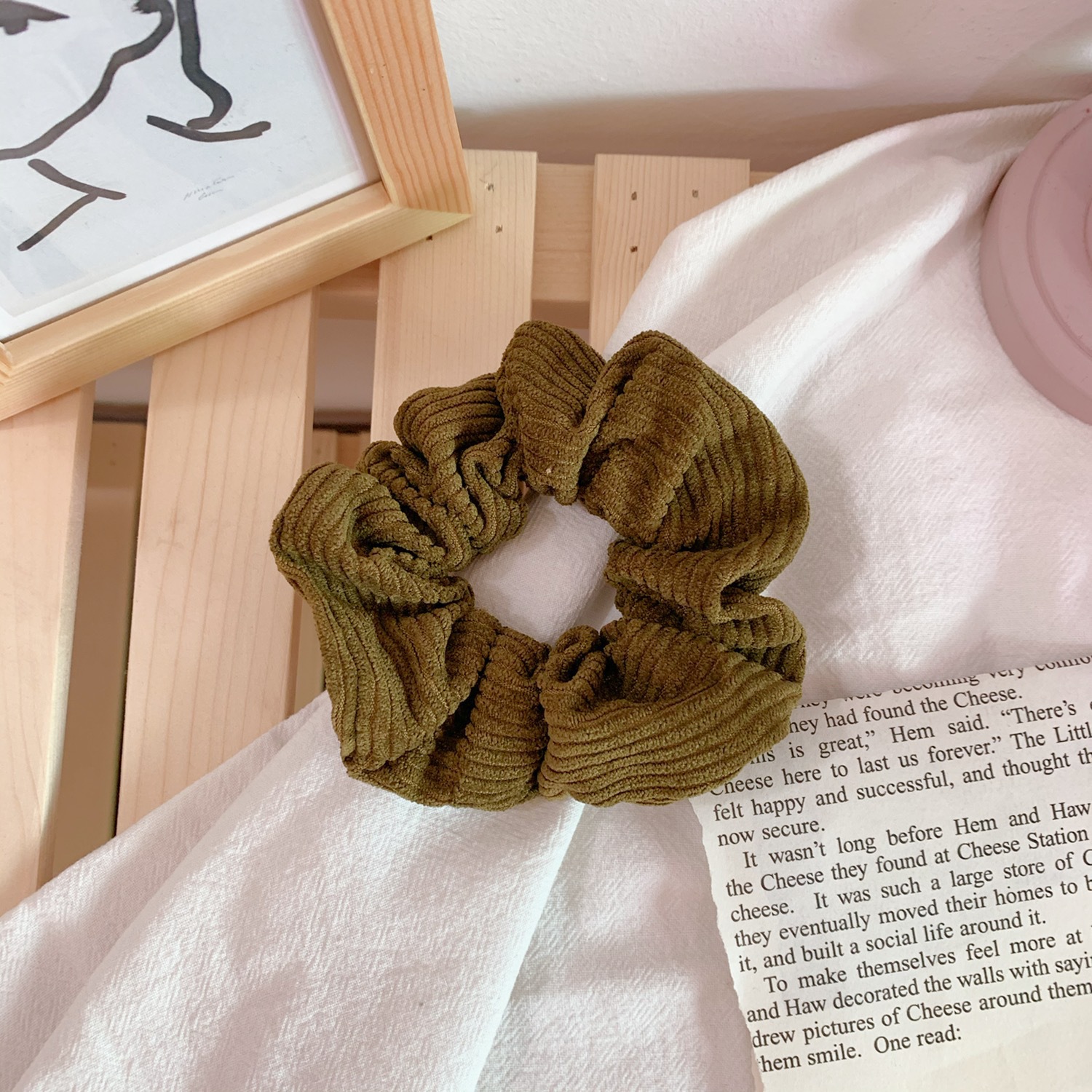 韩版网红ins风头绳女大肠发圈头饰扎头简约复古大号法式发绳皮筋