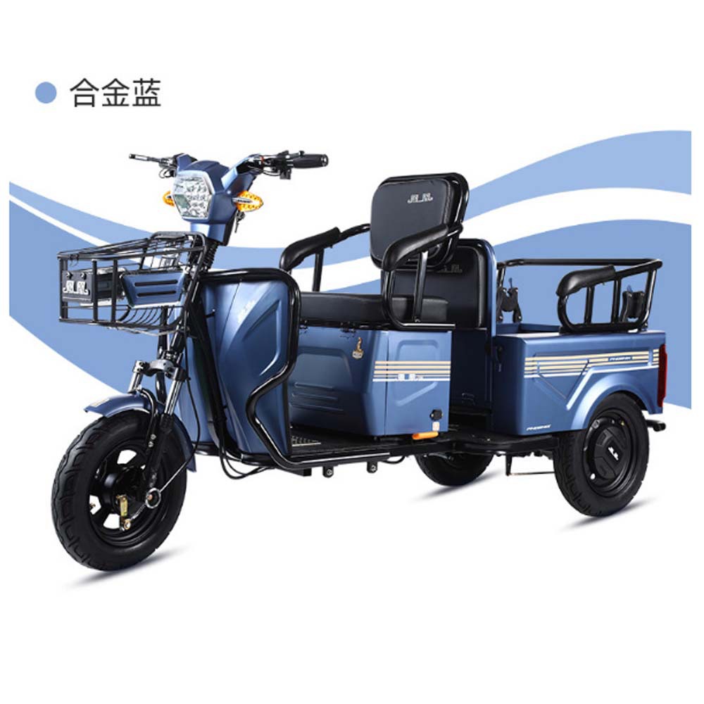 电动三轮车家用老年人代步车助力车接送孩子装货载人两用车