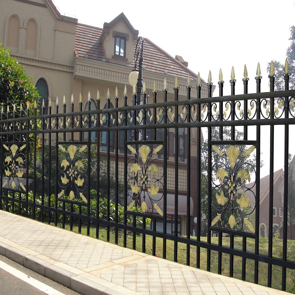 厂家定制铝艺护栏铝合金围墙护栏庭院围栏工程别墅护栏网款式推荐