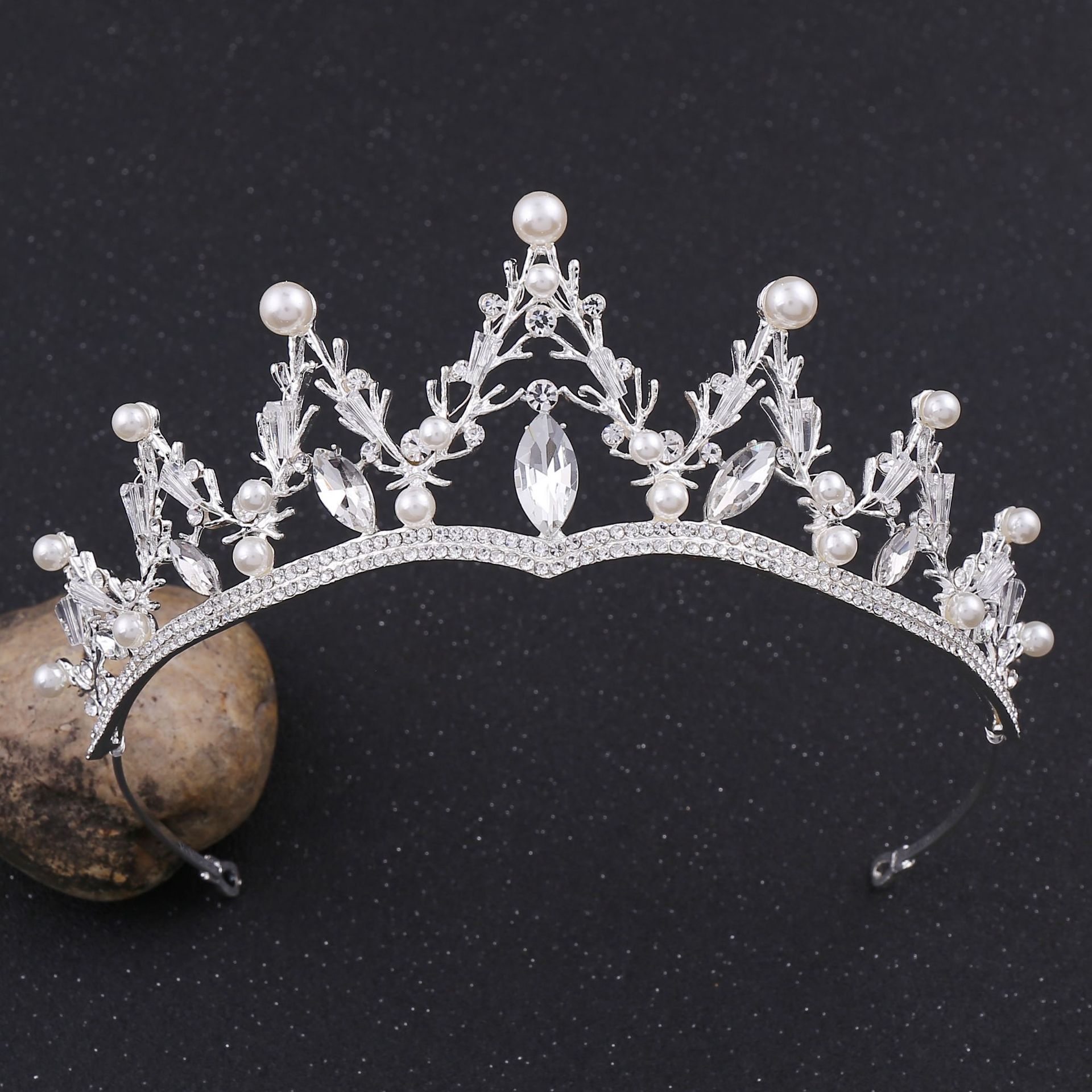 h1251金色公主王冠甜美新娘头饰 韩式婚纱配饰超仙婚礼结婚皇冠