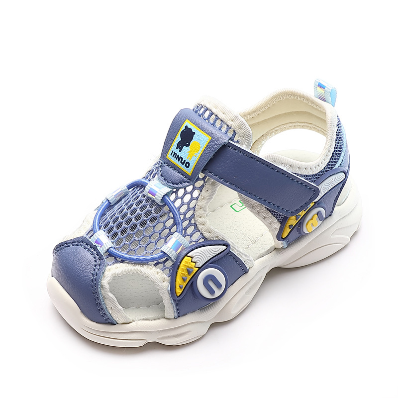 几米熊童凉鞋 2020夏季网布 儿童包头机能凉鞋 男童女童休闲凉鞋