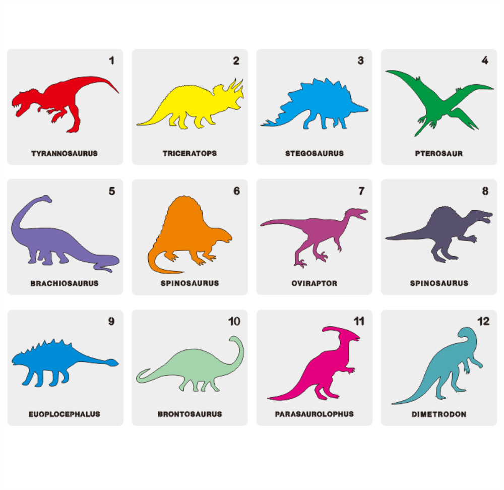 亚马逊热销恐龙模板 霸王龙墙绘艺术镂空板 厂家直销