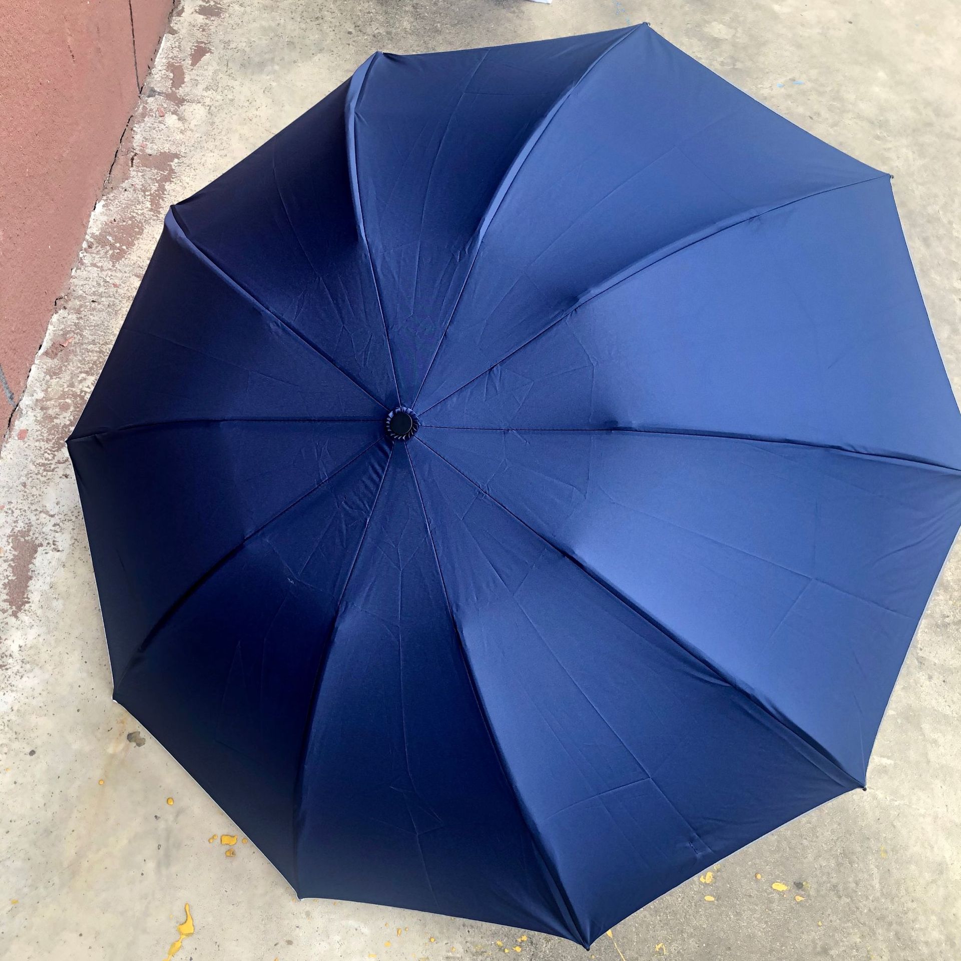 夜反光全自动折叠反向伞伞 三折汽车反向自动伞亚马逊广告伞定制