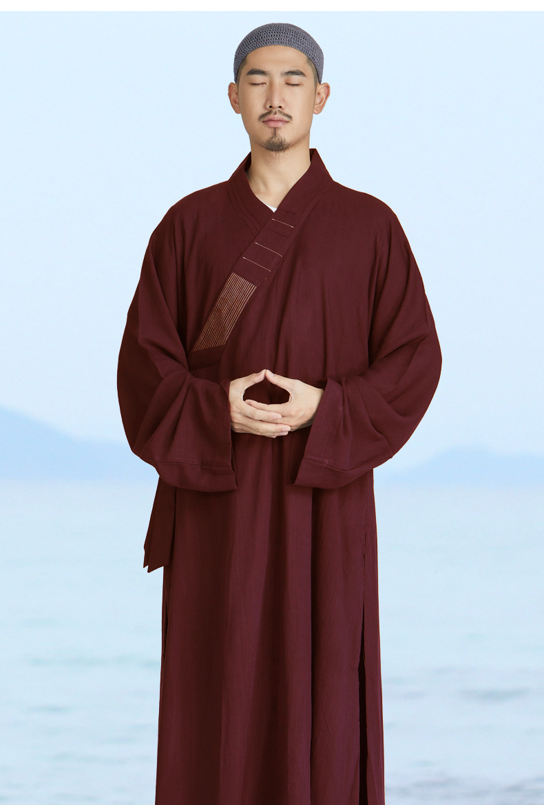 弘通僧服长褂日本麻四季款僧衣大褂和尚服僧装小褂男女比丘尼僧袍