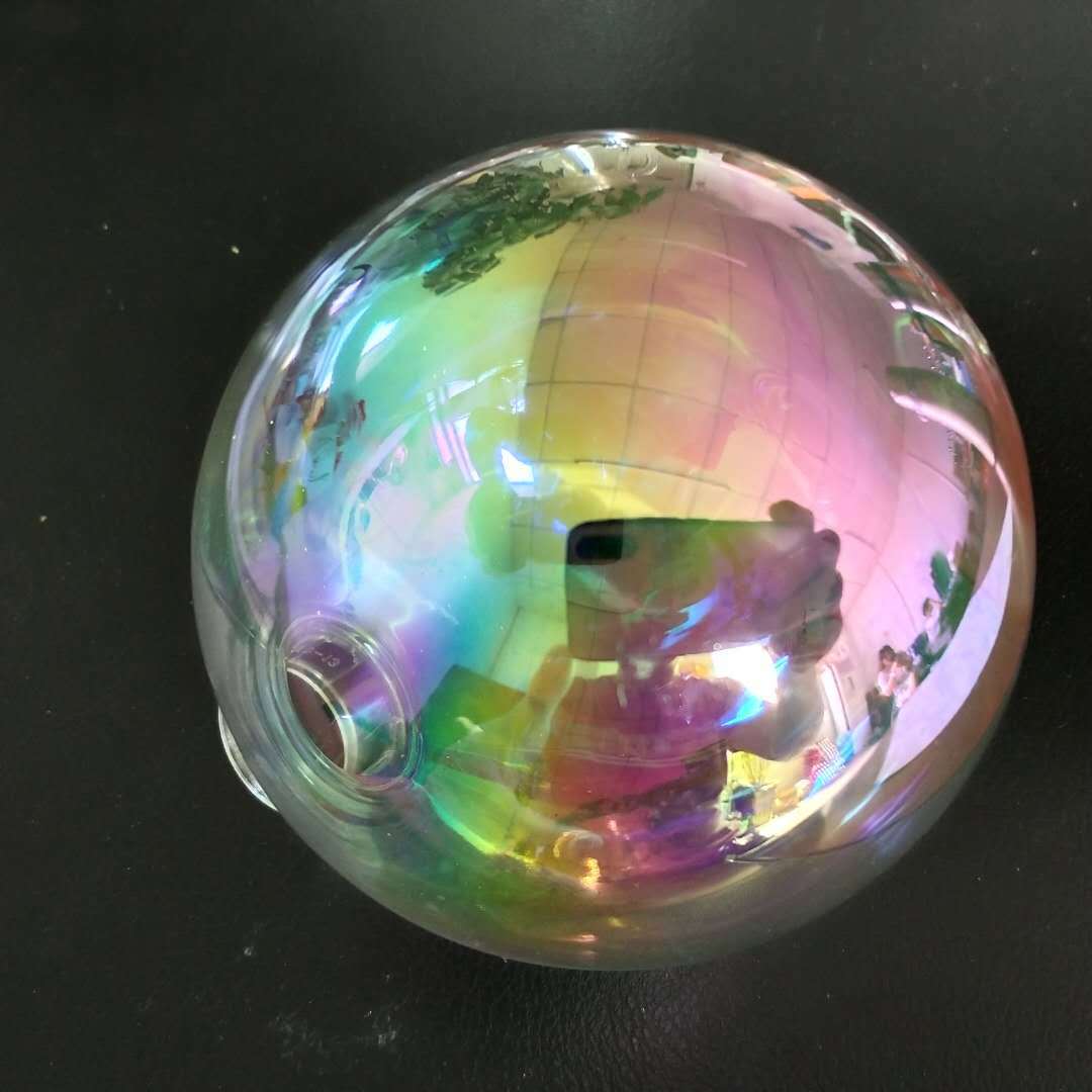 圣诞大圆球30cm/40cm/50cm/60cm亮光圣诞球塑料电镀球 透明七彩球