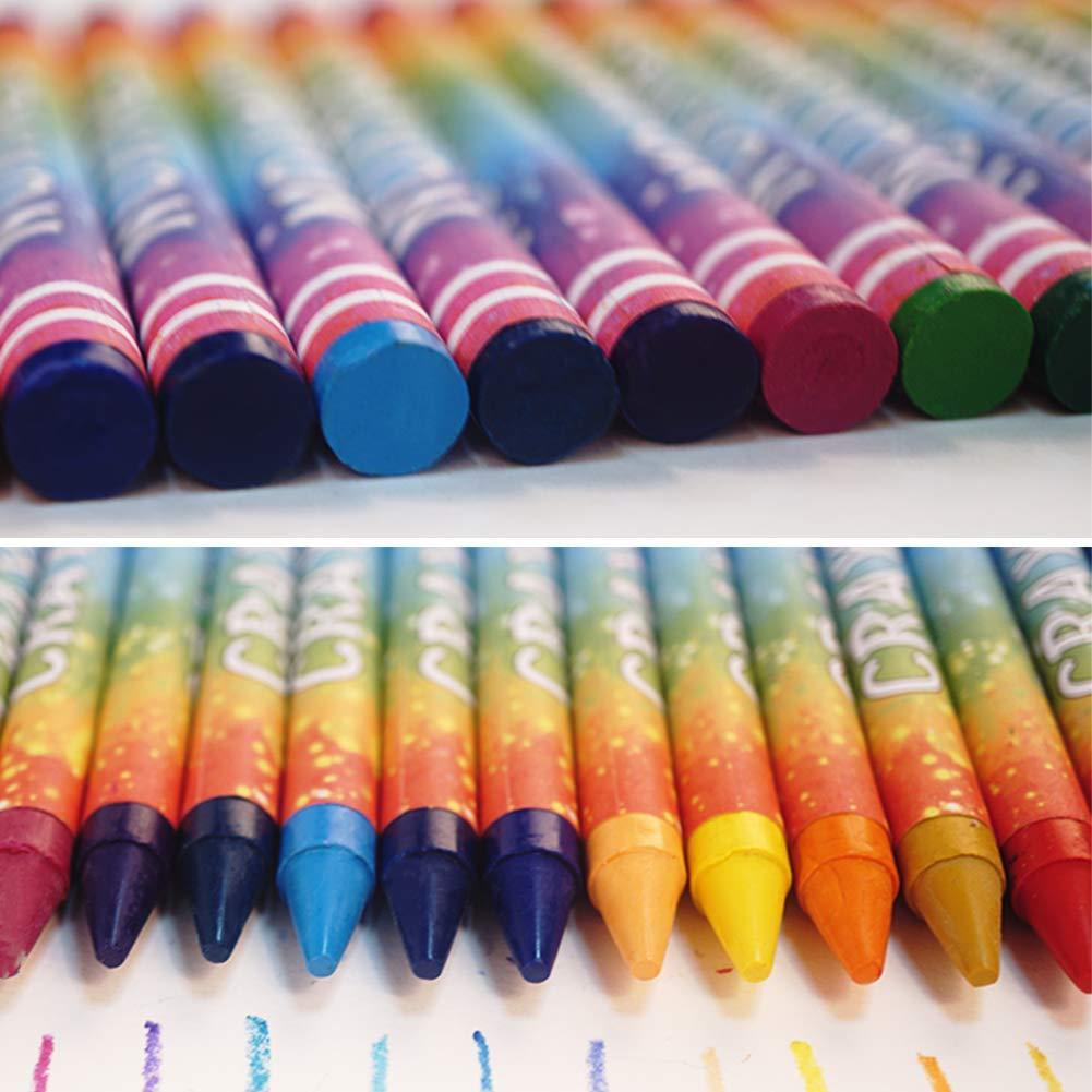 12色小蜡笔彩盒包装 蜡笔尺寸:0.8*9cm wax crayons