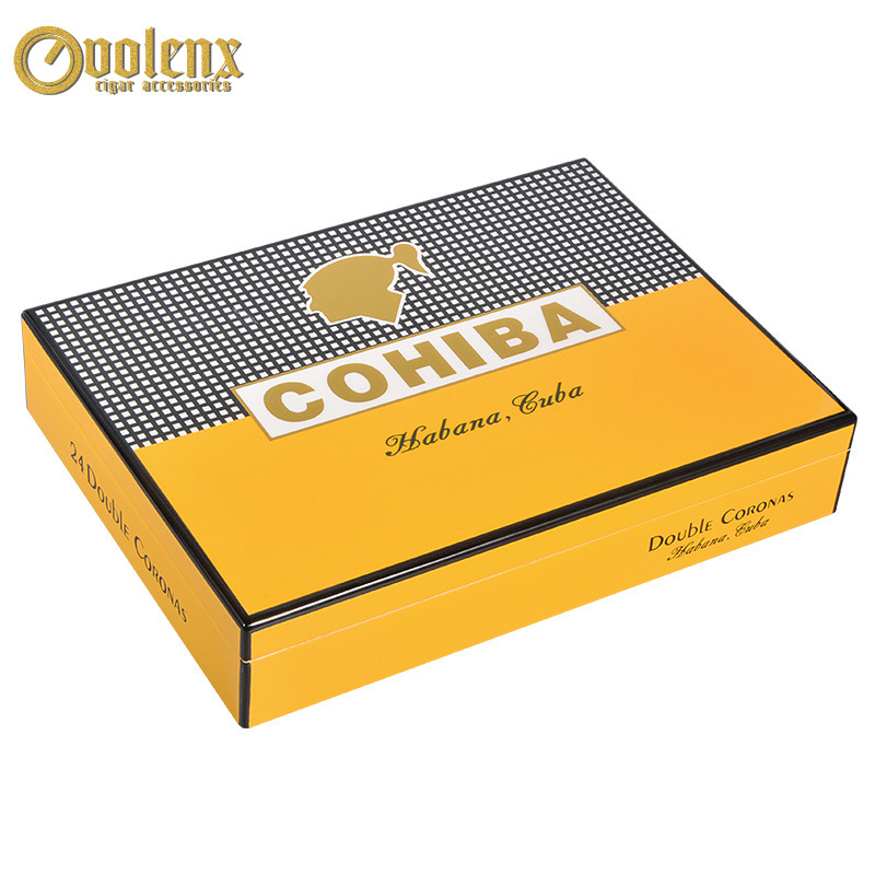 现货cohiba高希霸雪茄盒批发 古巴雪茄烟盒定制 雪茄保湿盒木盒