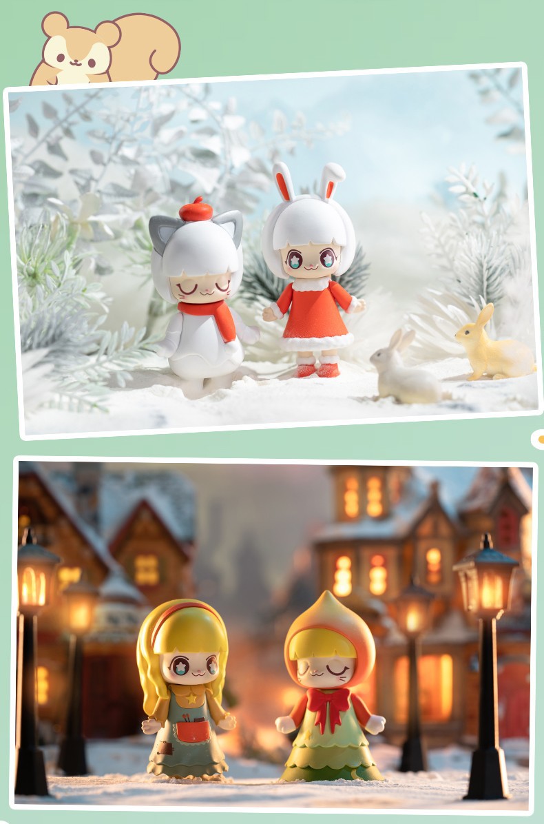 正版kimmy &miki童话系列第二弹白雪公主小矮人潮玩公仔摆件盲盒