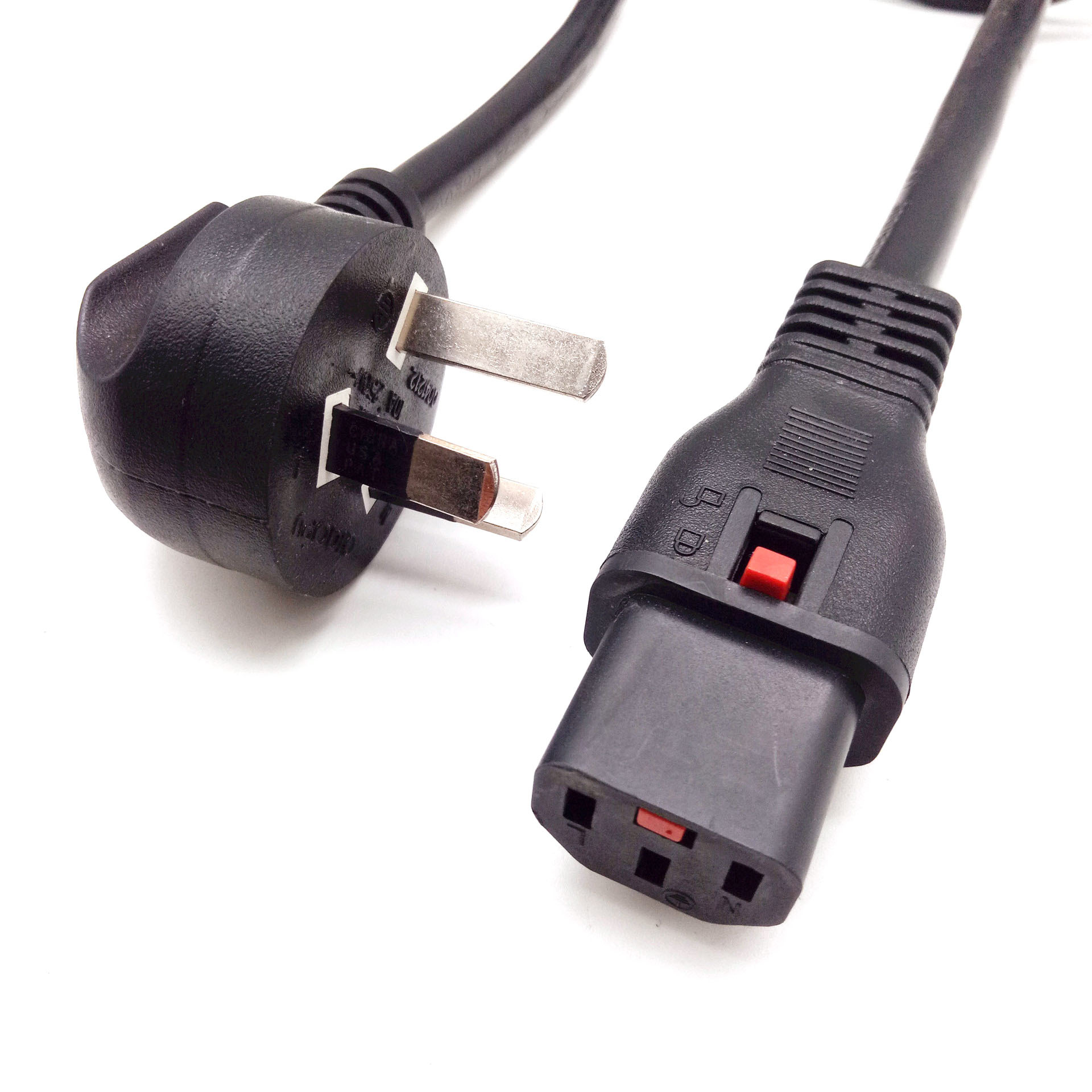 定制四芯澳规插头电源线 四芯澳大利亚对插电源线 澳规电源电源线